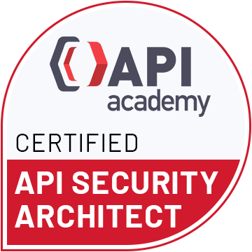 API Academy Certified API Security Architect badge